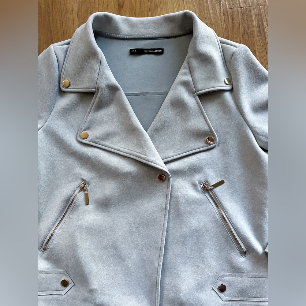 SFERA COLLECTION BIKER JACKET | sky blue size M | - Picture 3 of 8